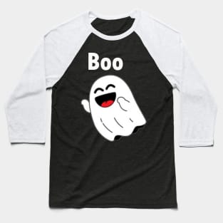 Cute Happy Ghost Baseball T-Shirt